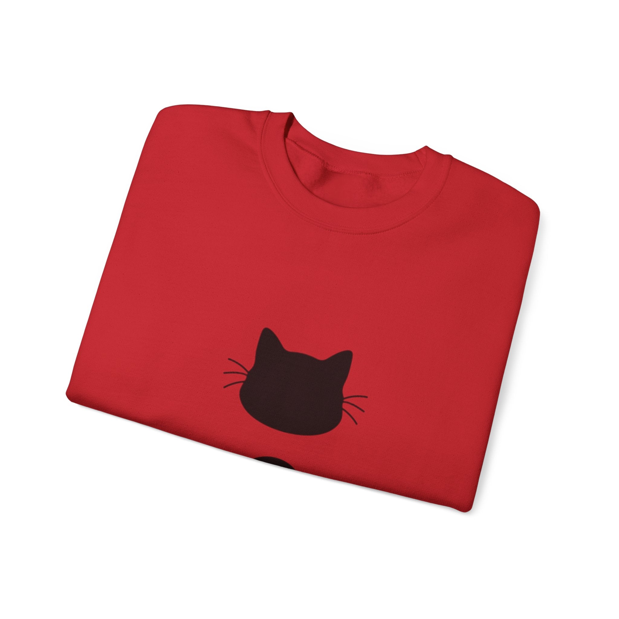 Cat Semicolon Crewneck Sweatshirt — Minimal Pet Lover Pullover
