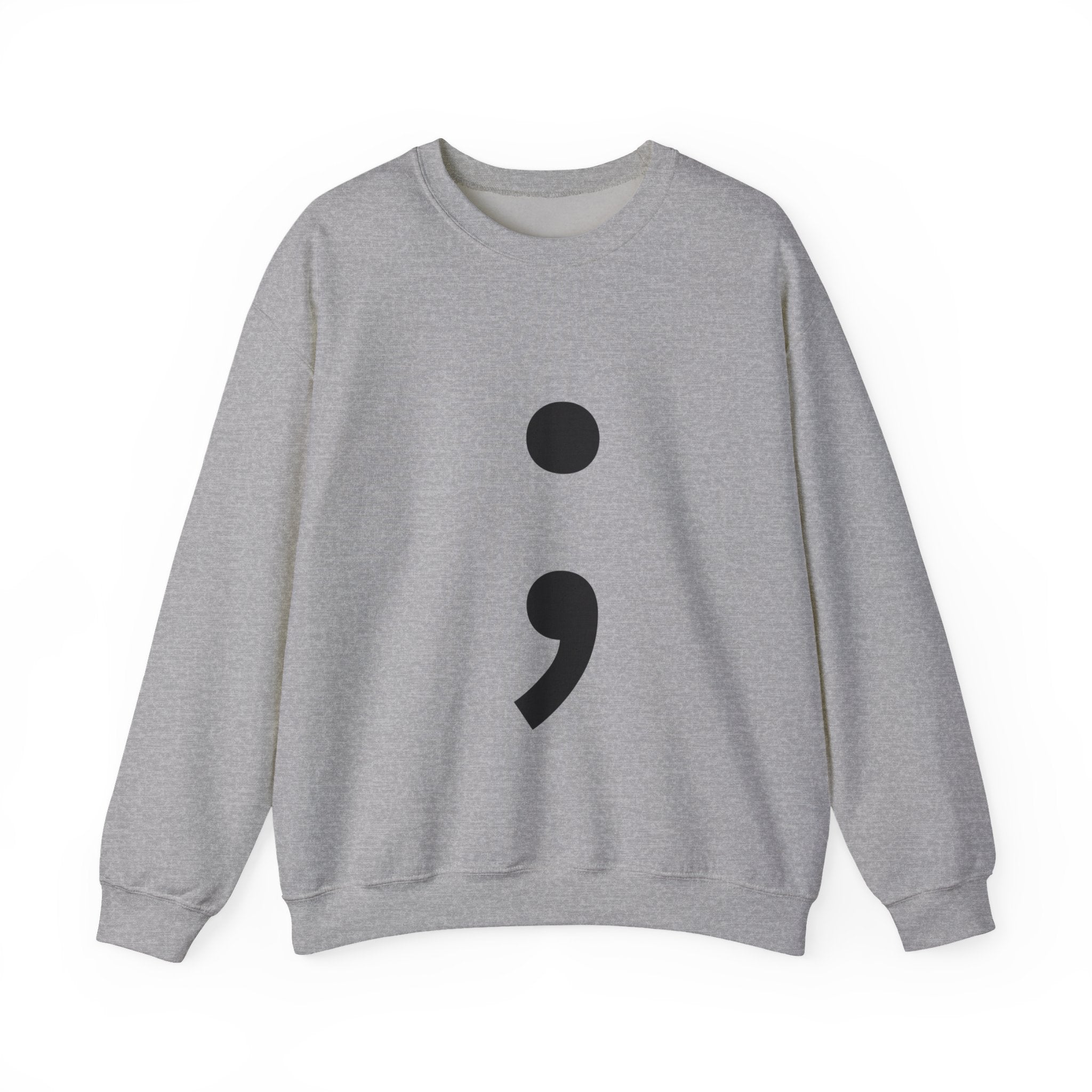 Semicolon Crewneck Sweatshirt — Pullover