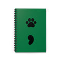 Pet Paw Semicolon Spiral Notebook — Mental Health & Pet Lover Journal