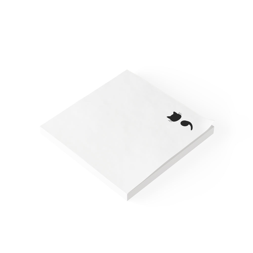Cat Semicolon Post-it® Sticky Notes — Cute Minimalist Kitty Corner Memo Pads