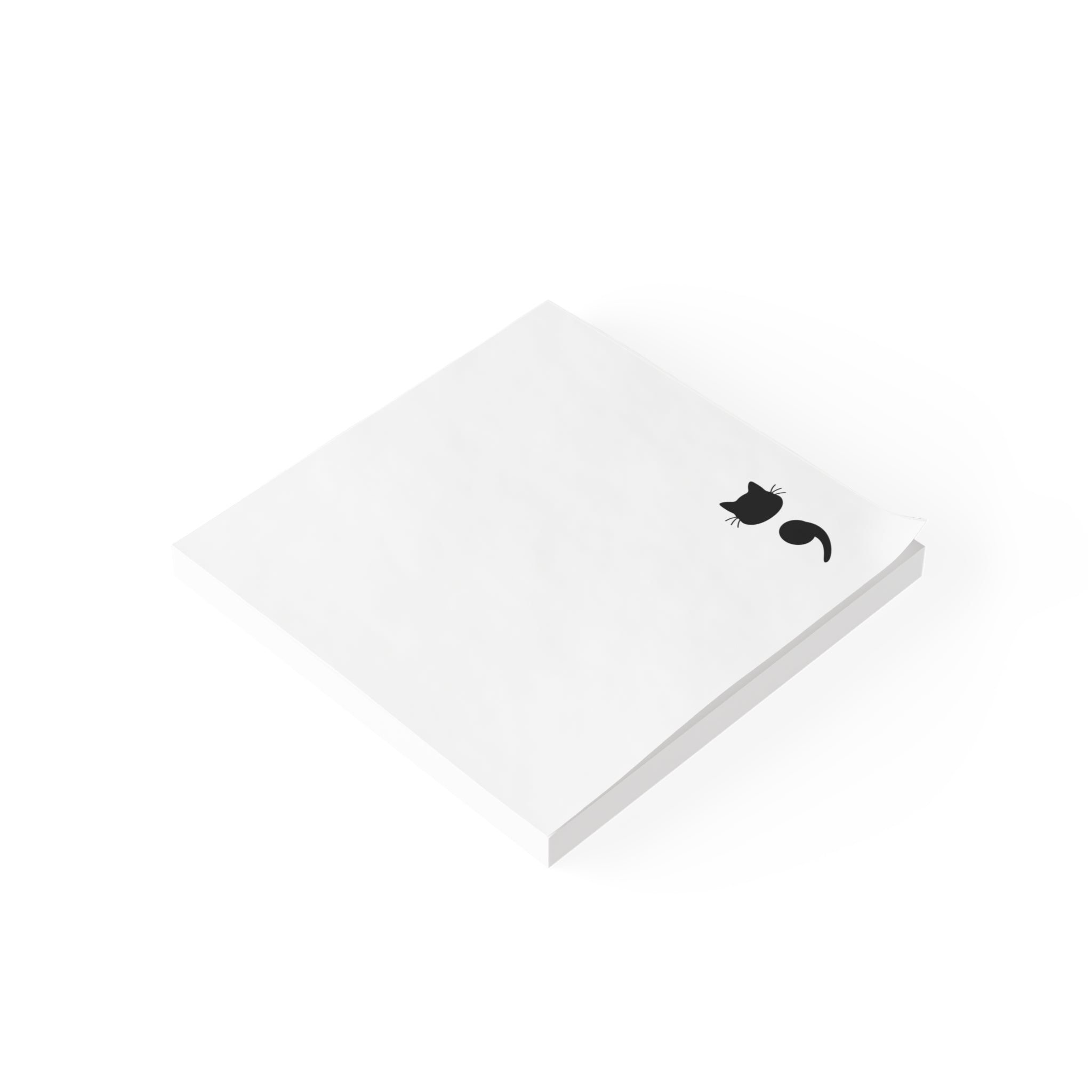 Cat Semicolon Post-it® Sticky Notes — Cute Minimalist Kitty Corner Memo Pads