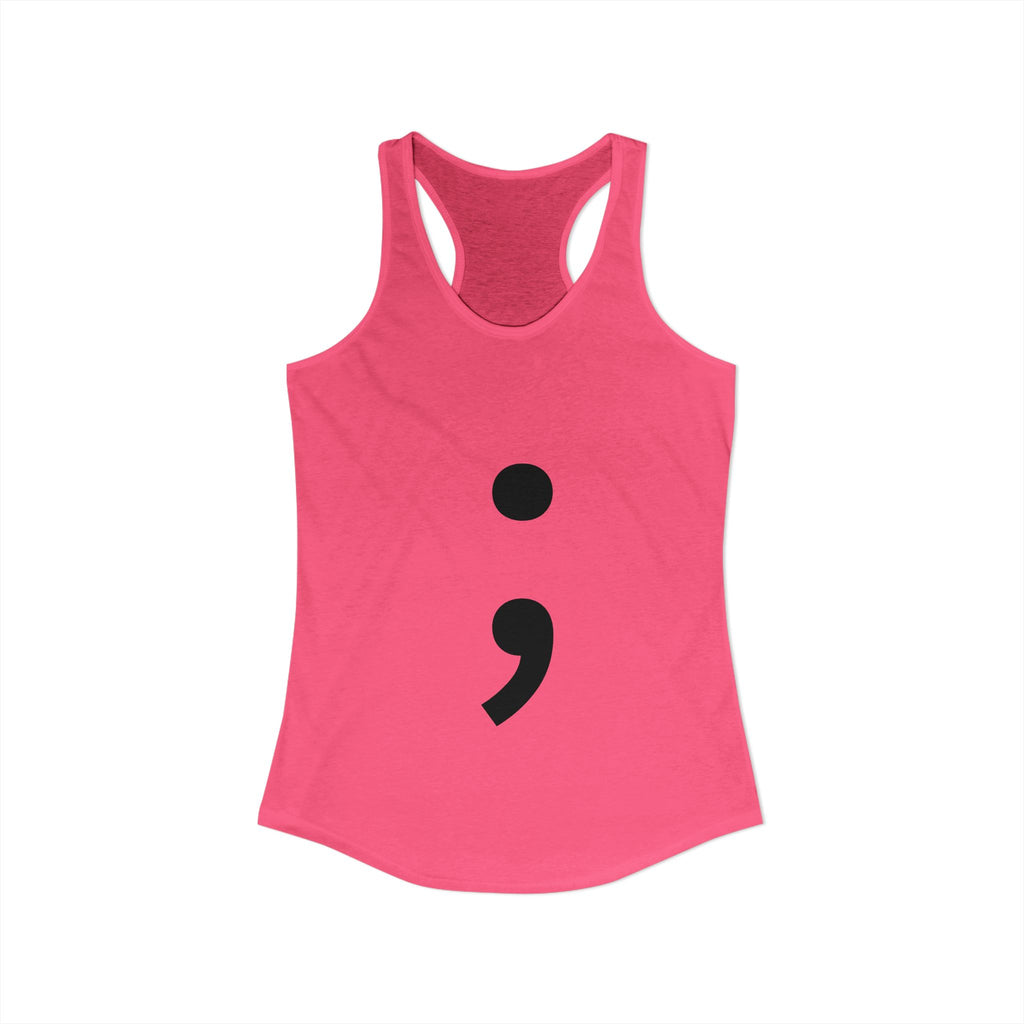 Semicolon Women's Ideal Racerback Tank