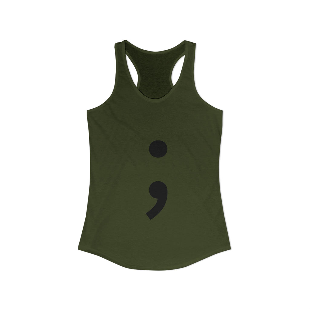 Semicolon Women's Ideal Racerback Tank