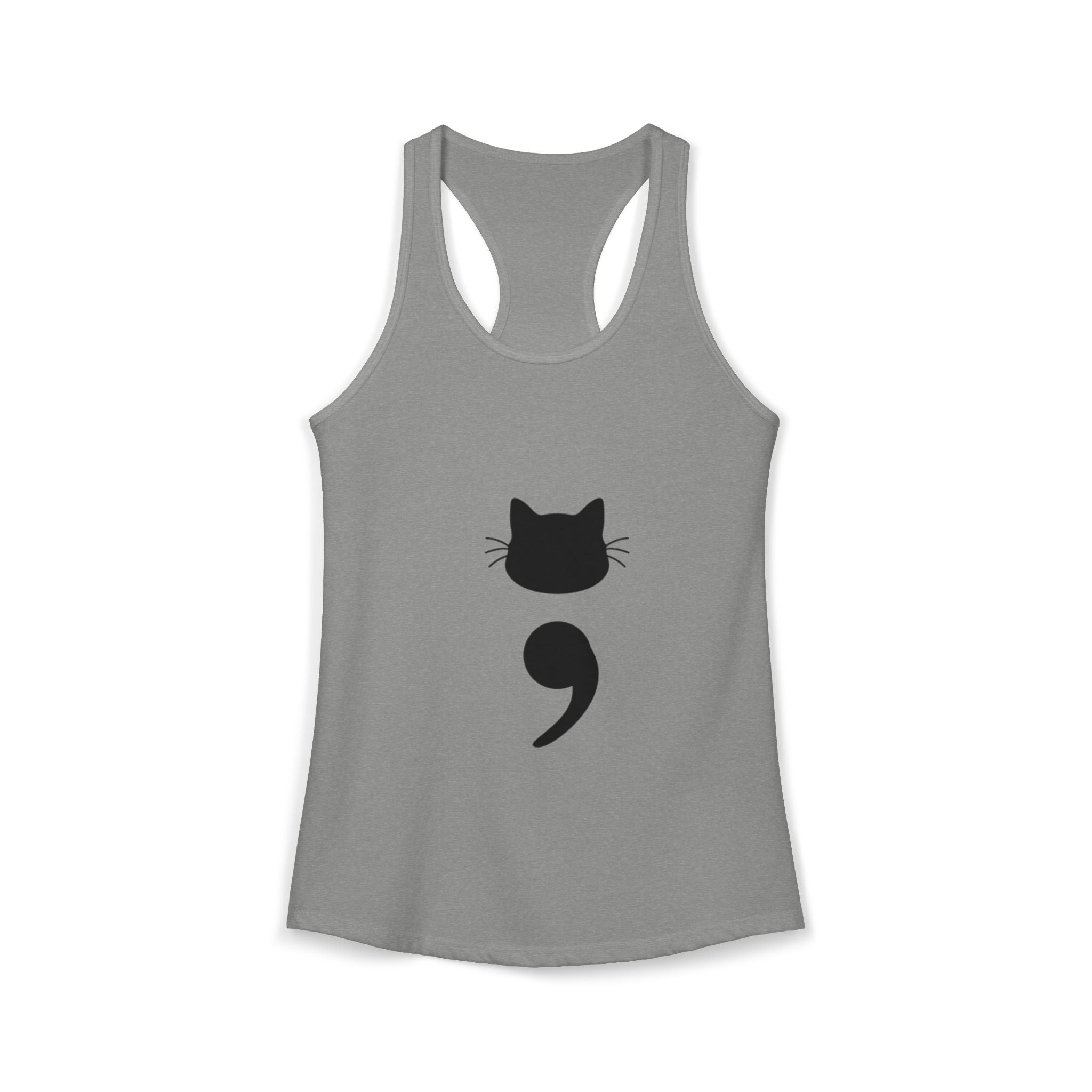 Cat Semicolon Women's Ideal Racerback Tank