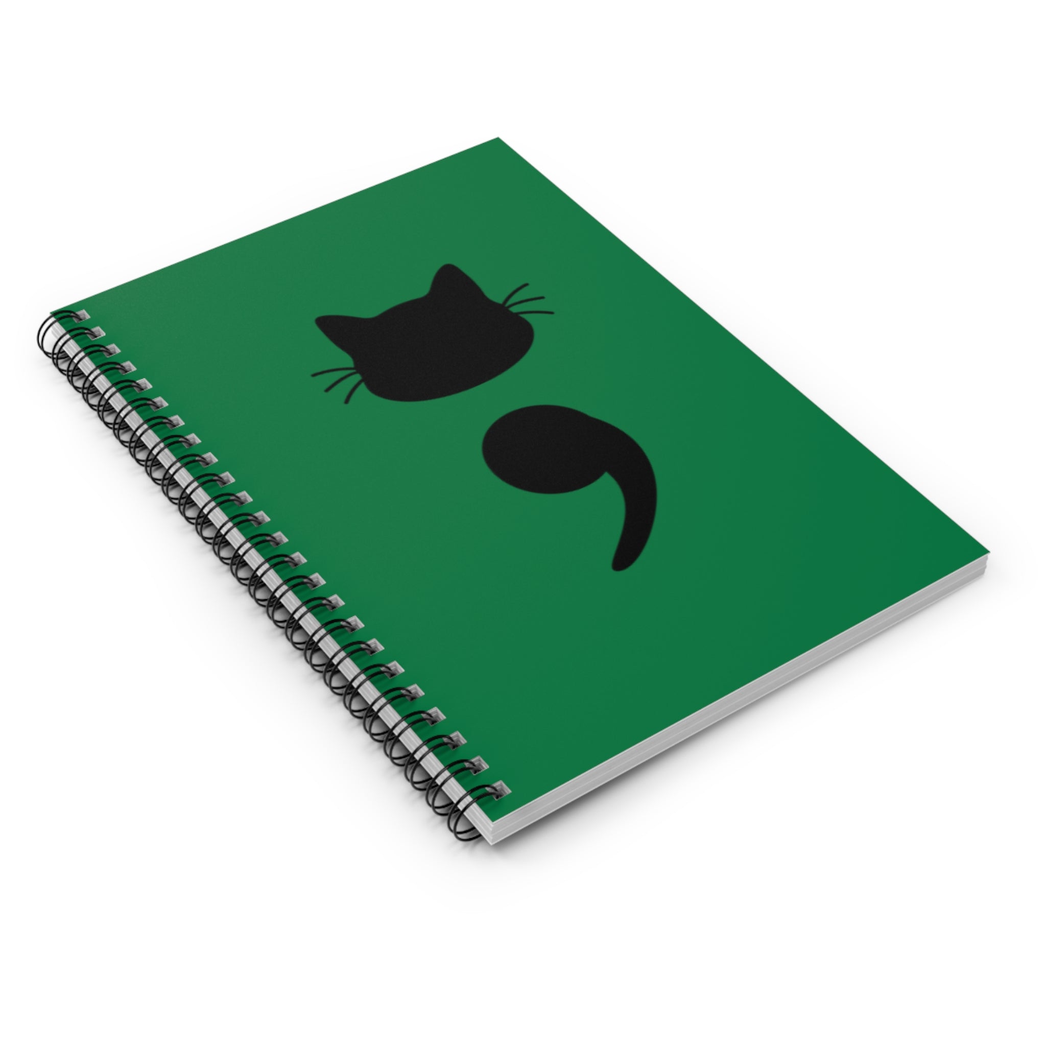 Cat Semicolon Spiral Notebook — Mental Health Journal