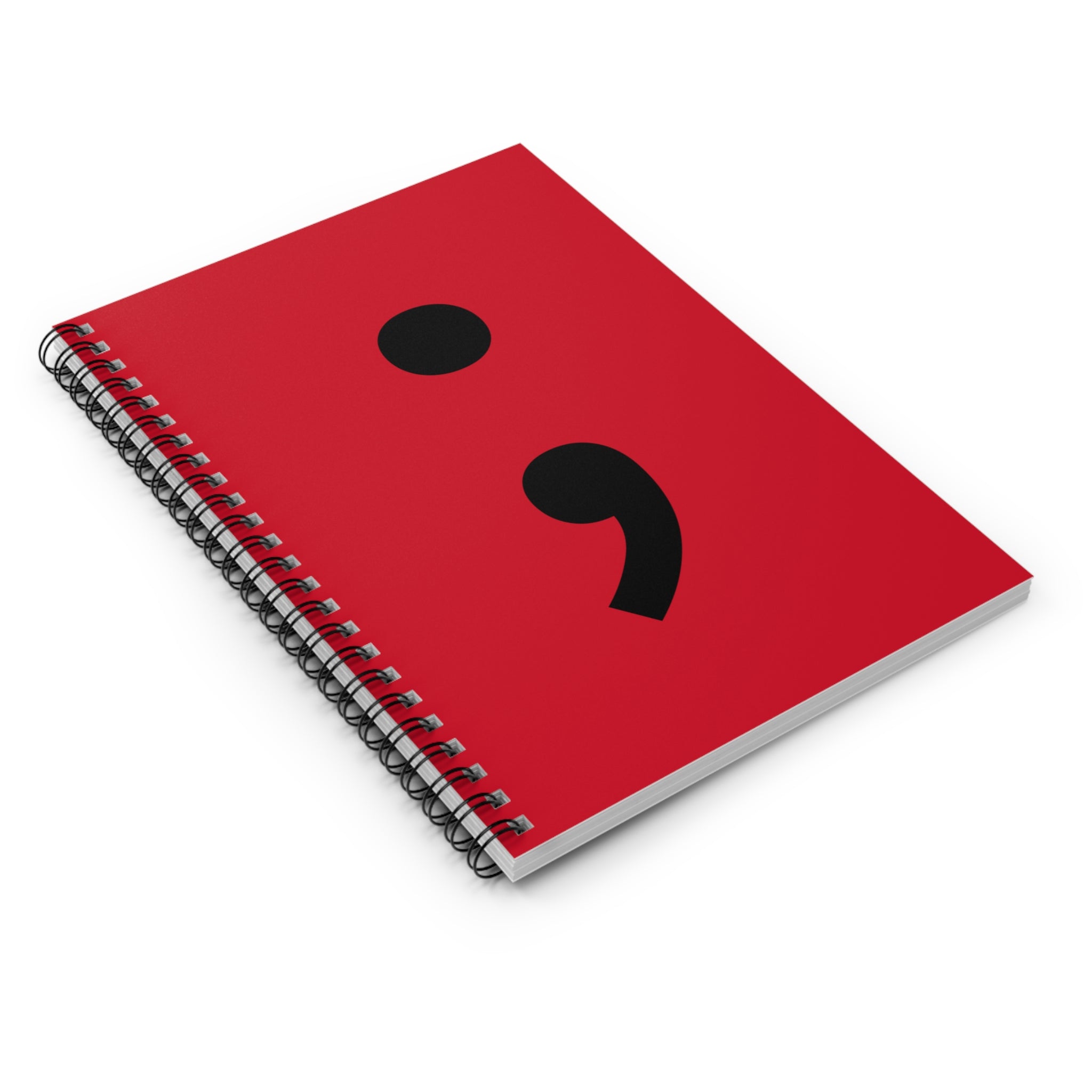 Semicolon Spiral Notebook — Mental Health Journal