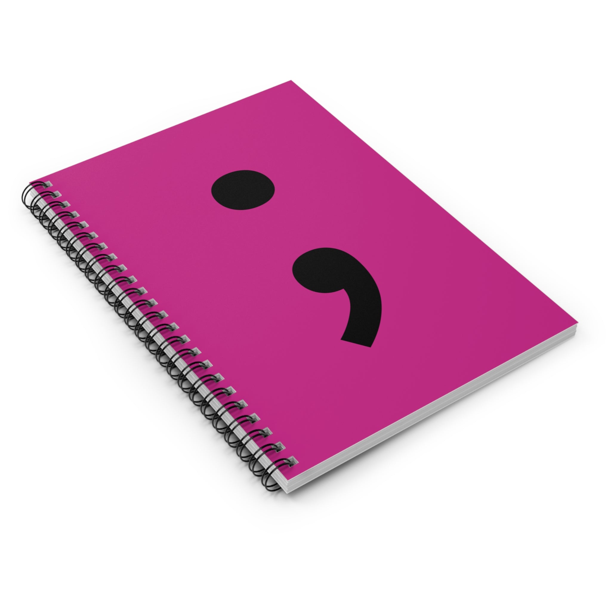 Semicolon Spiral Notebook — Mental Health Journal