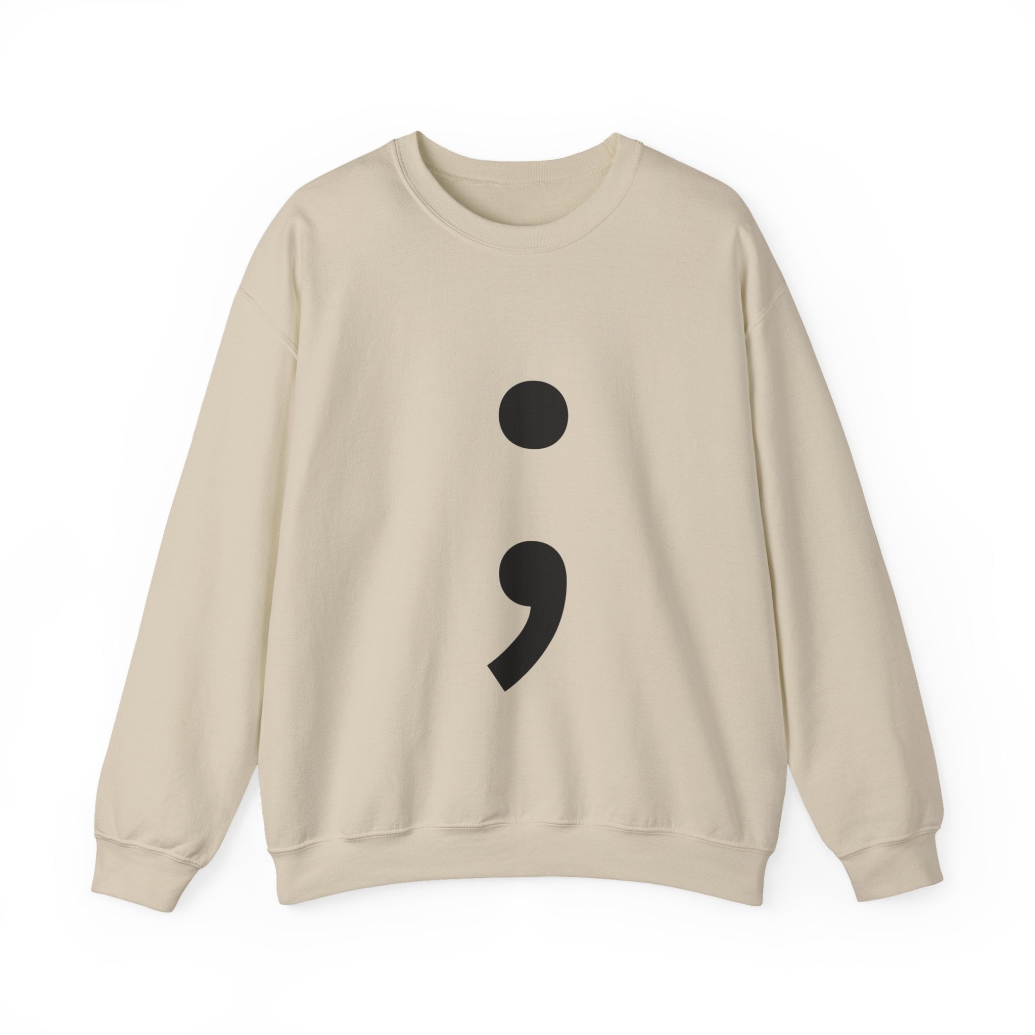 Semicolon Crewneck Sweatshirt — Pullover