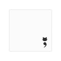 Cat Semicolon Post-it® Sticky Notes — Cute Minimalist Kitty Corner Memo Pads