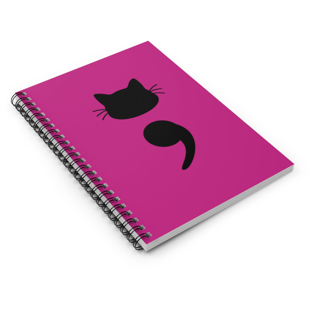 Cat Semicolon Spiral Notebook — Mental Health Journal