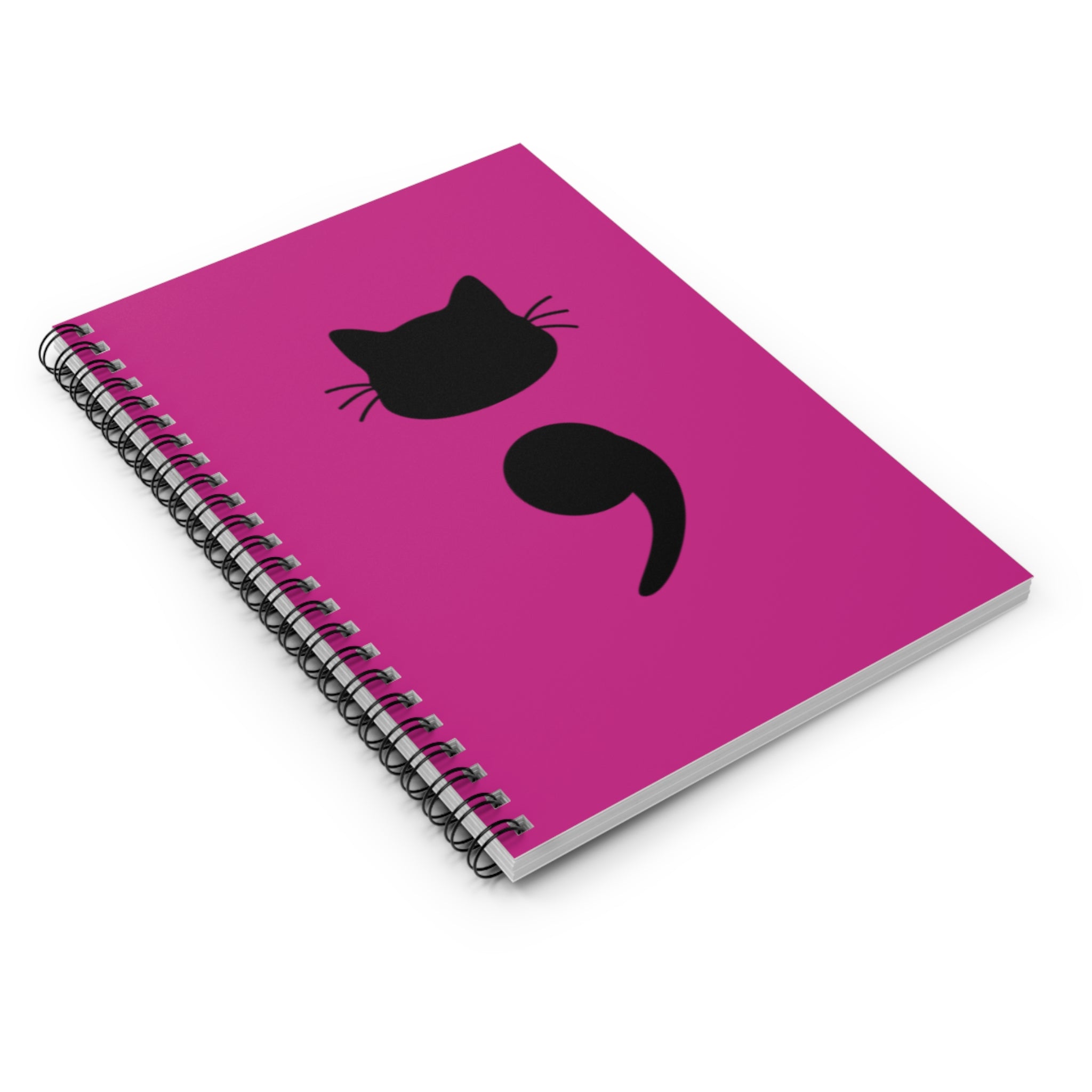 Cat Semicolon Spiral Notebook — Mental Health Journal