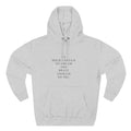 Inspirational Quote Hoodie — "Be Bold Enough to Dream" White Fleece Pullover
