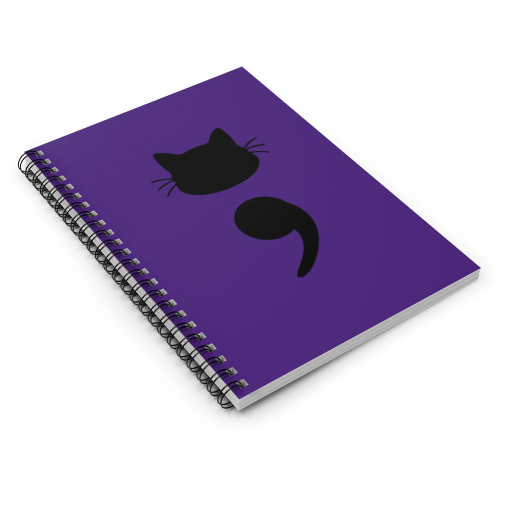 Cat Semicolon Spiral Notebook — Mental Health Journal