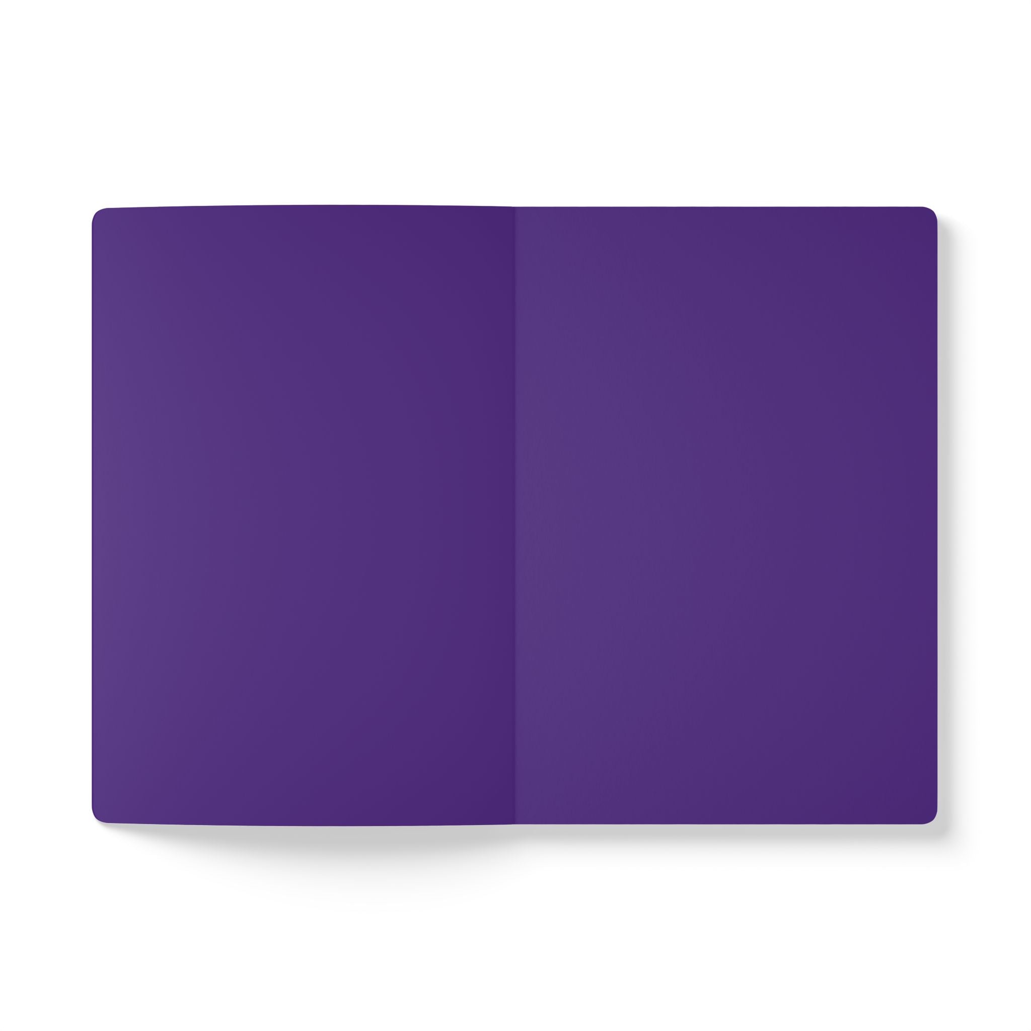 Purple - But What If You Fly Softcover Journal — Motivational Lined Notebook for Daily Reflection