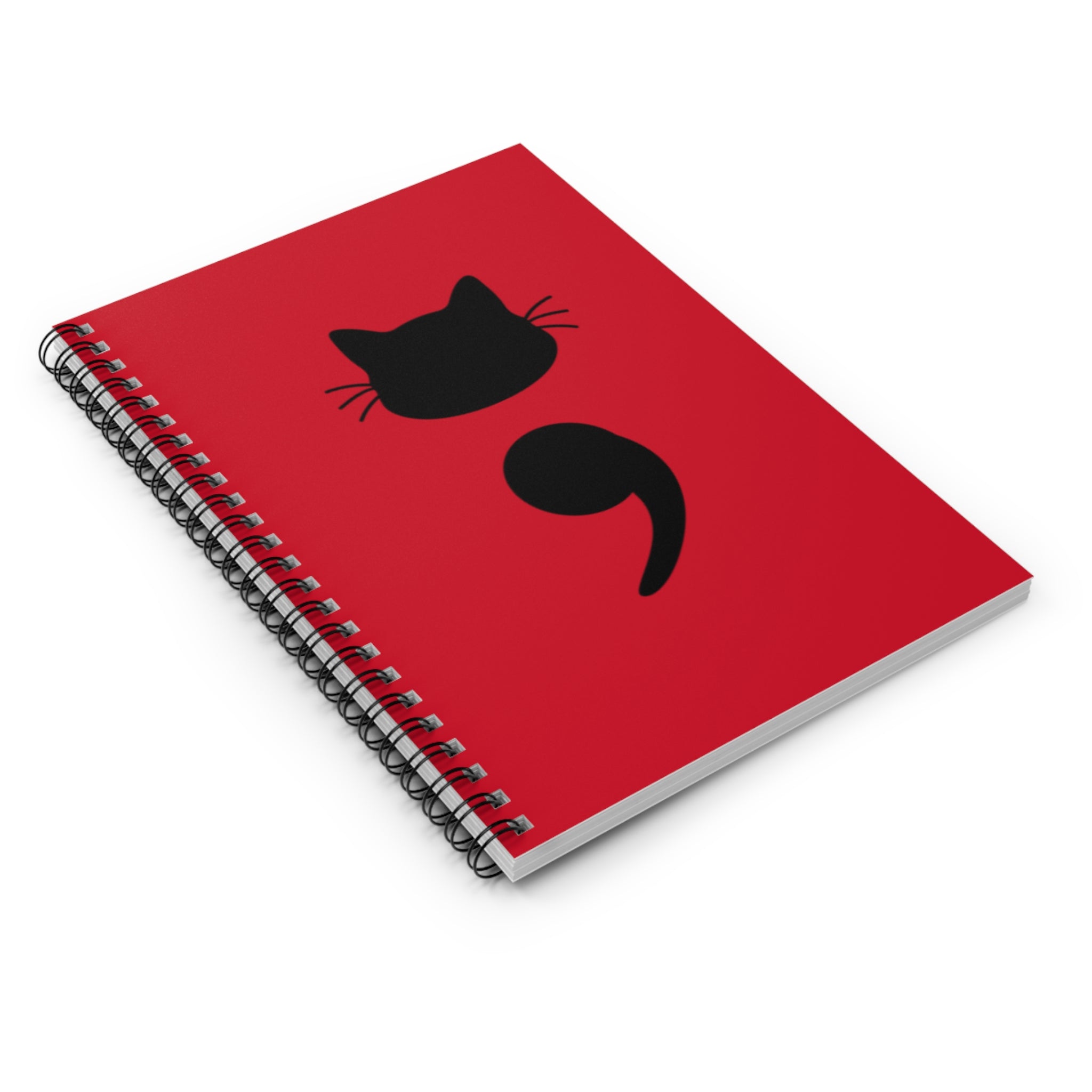 Cat Semicolon Spiral Notebook — Mental Health Journal