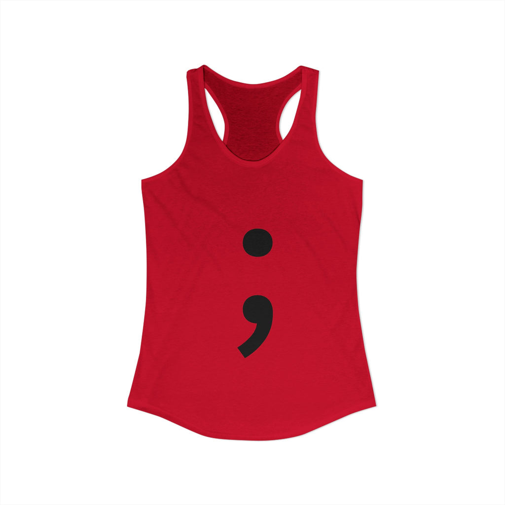 Semicolon Women's Ideal Racerback Tank