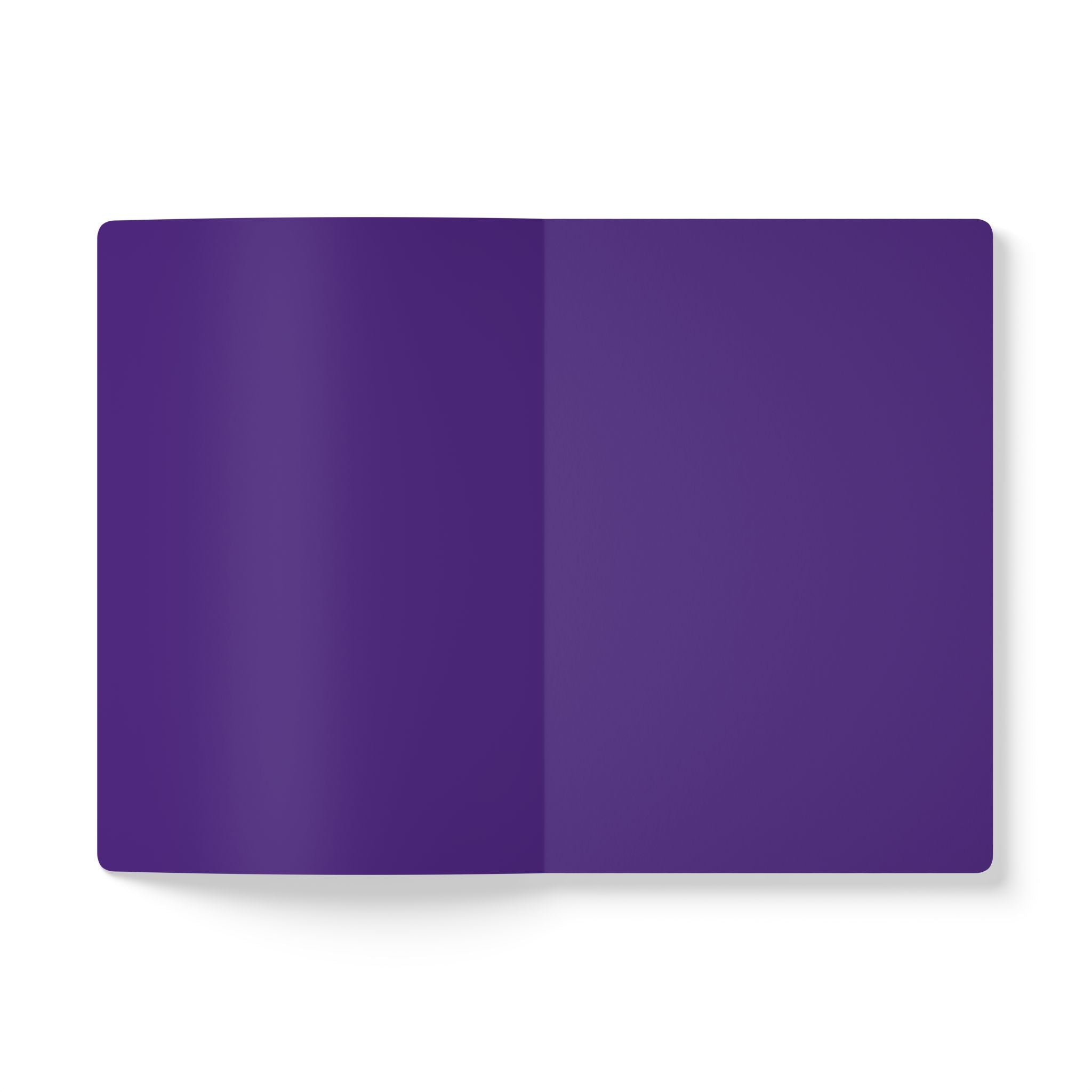 Purple -  Keep Moving Forward Softcover Journal — Motivational Lined Notebook for Daily Reflection