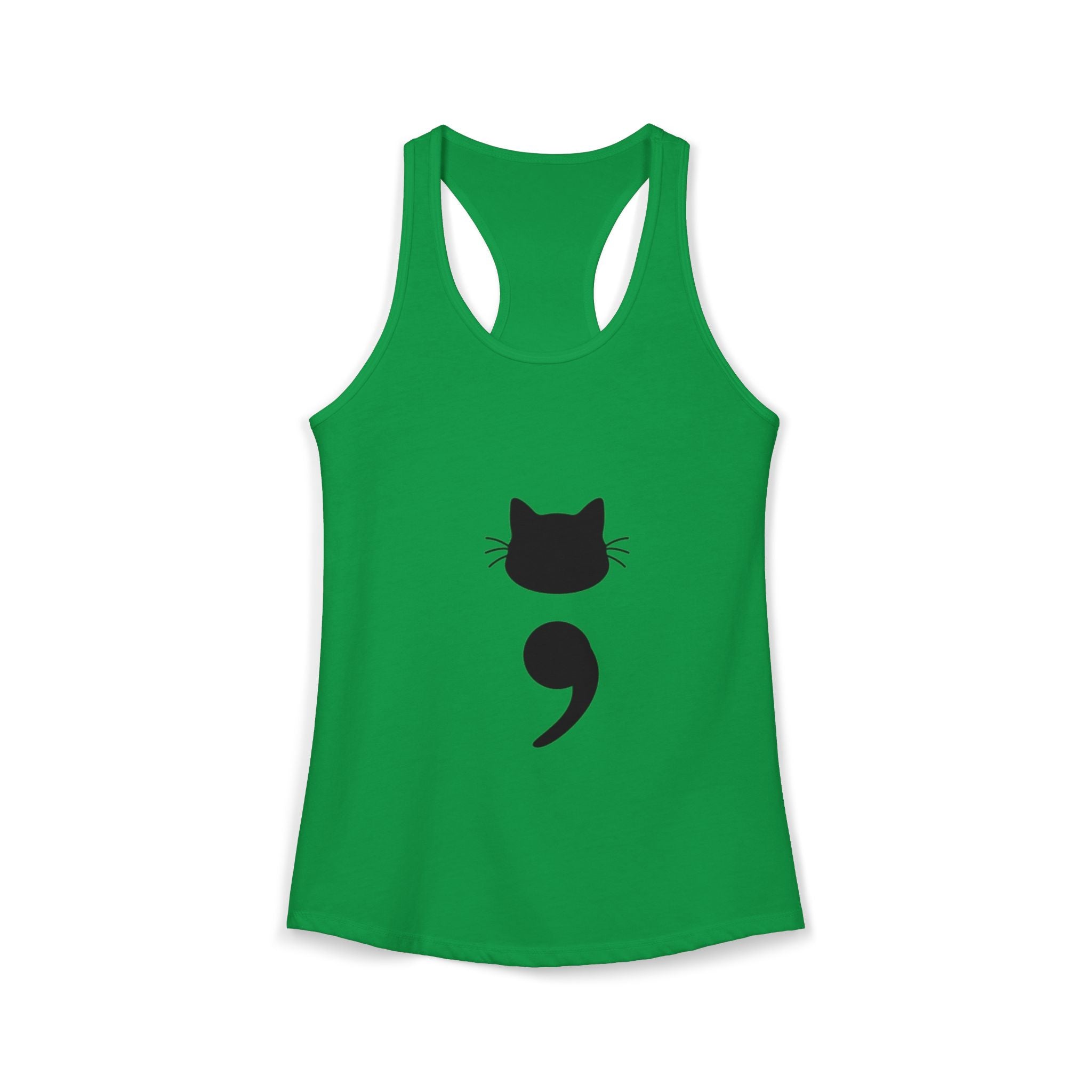 Cat Semicolon Women's Ideal Racerback Tank