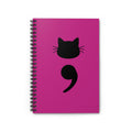 Cat Semicolon Spiral Notebook — Mental Health Journal